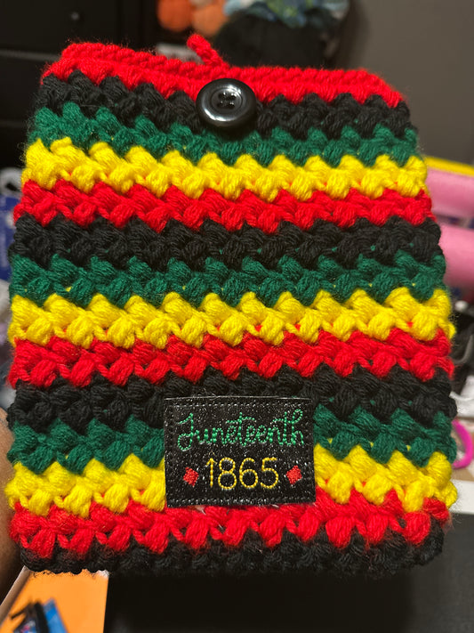 Juneteenth Crochet Book Sleeve