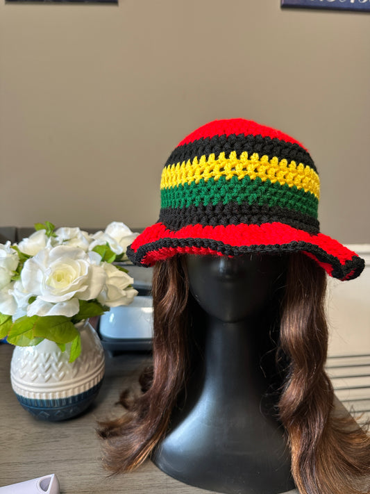 Juneteenth Wavy Bucket Hat