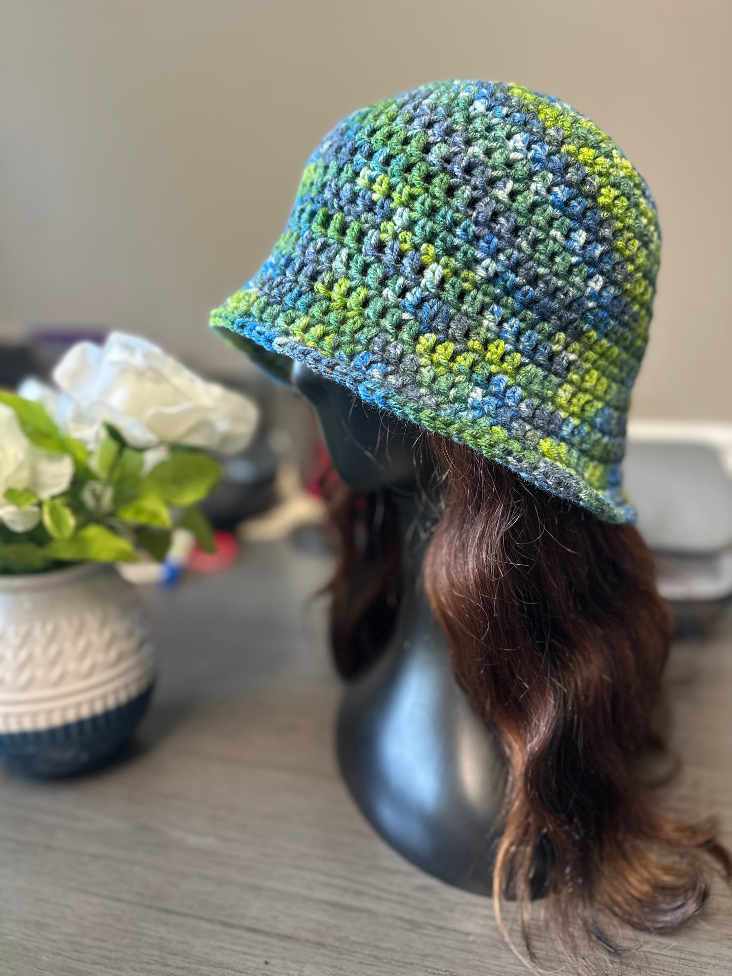 Moss & Tide Crochet Deep Bucket Hat