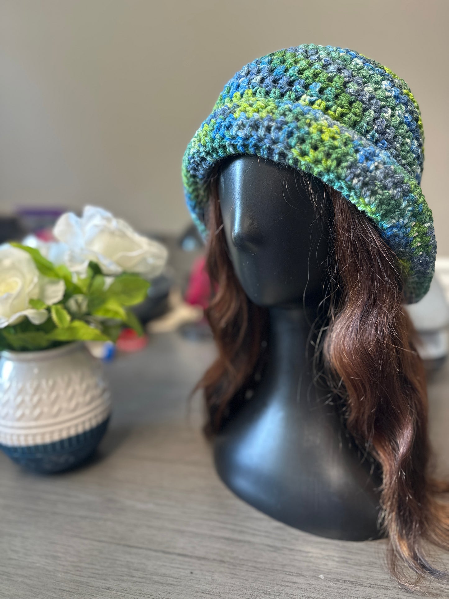 Moss & Tide Crochet Deep Bucket Hat