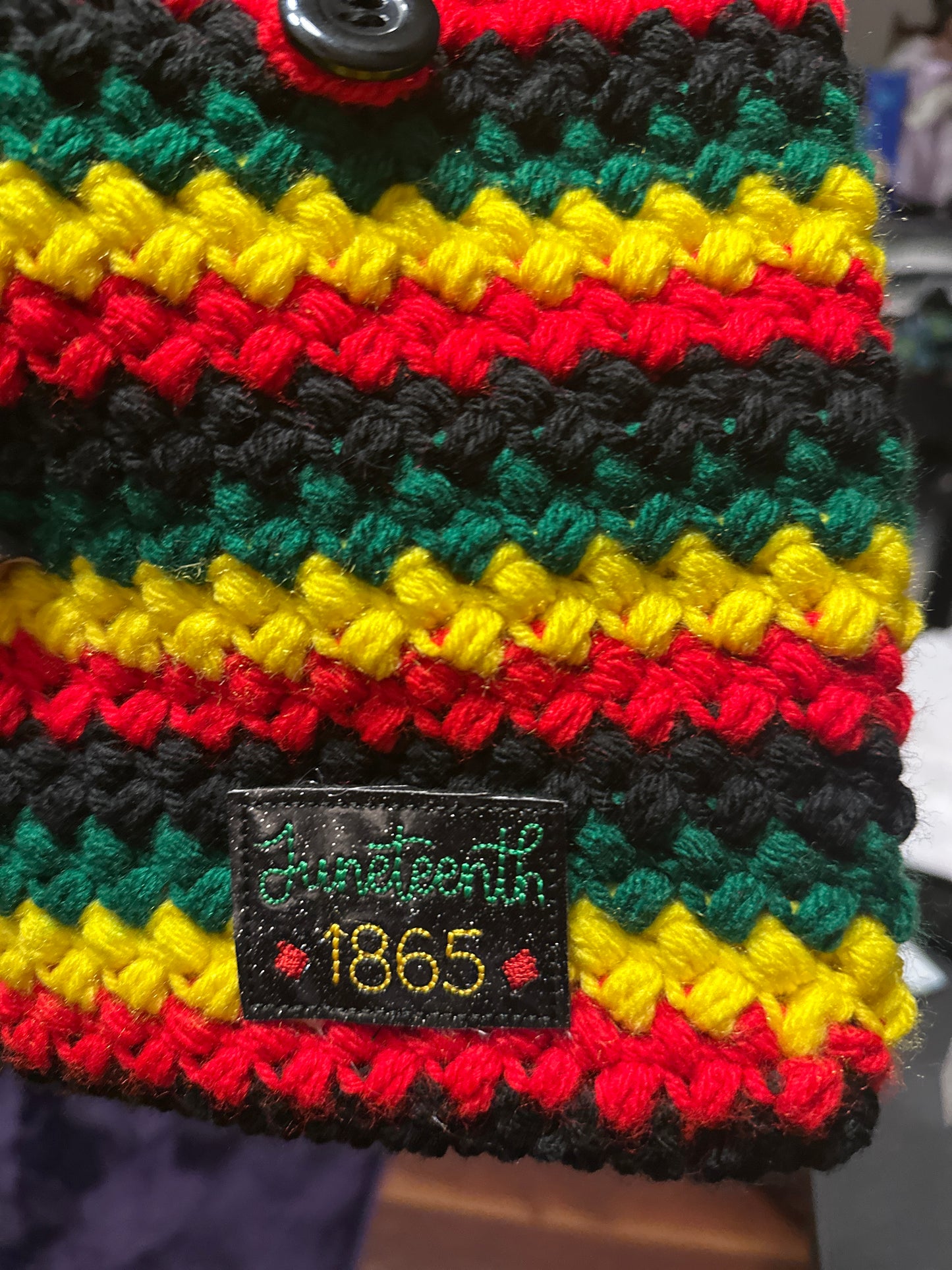 Juneteenth Crochet Book Sleeve