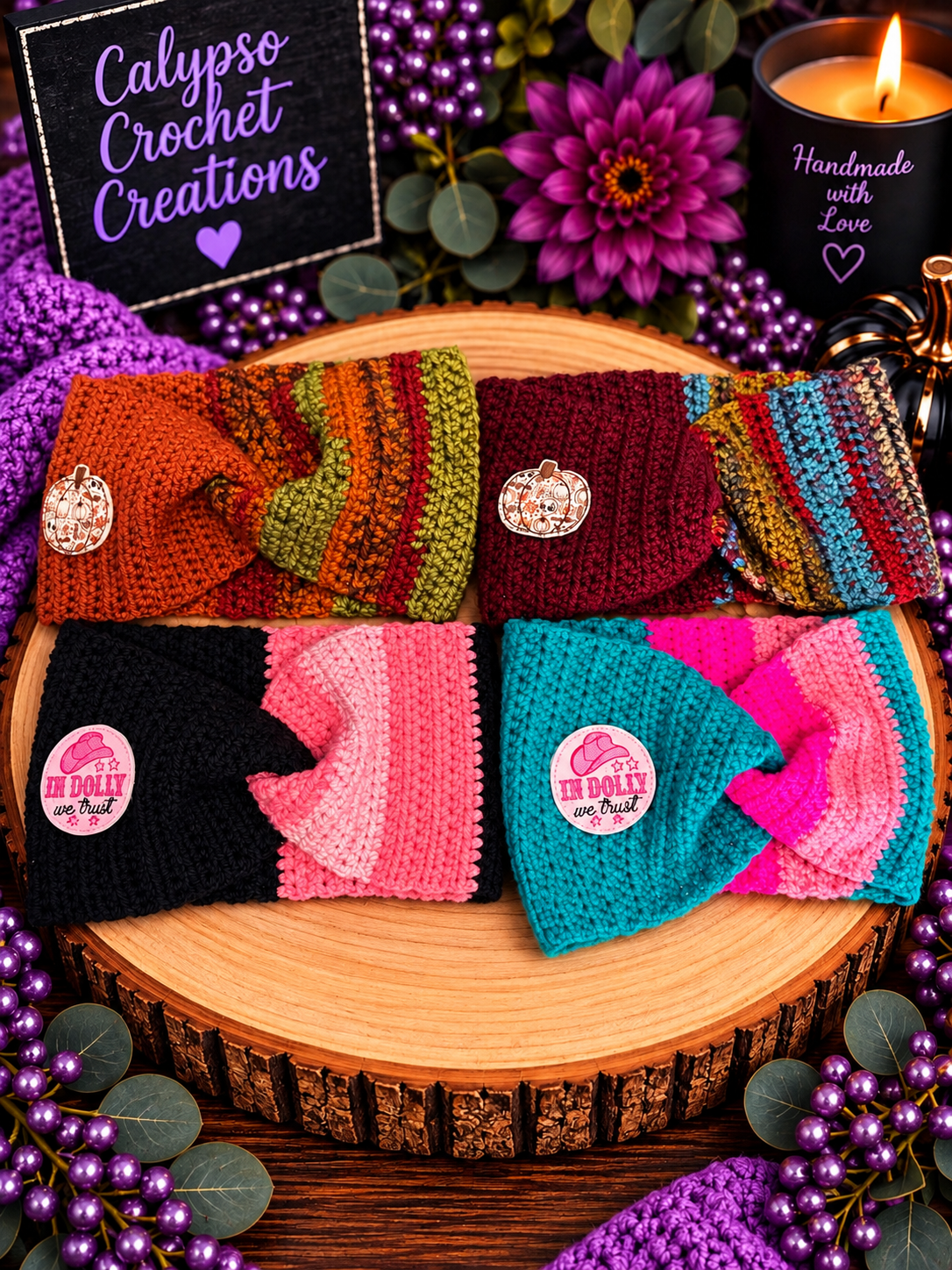Handmade Crochet Twist Ear Warmer